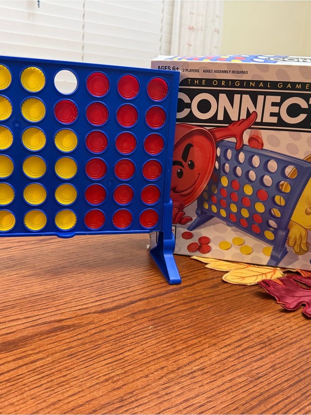 Connect 4 Classic Strategy Game - Blue Grid with Red & Yellow Discs